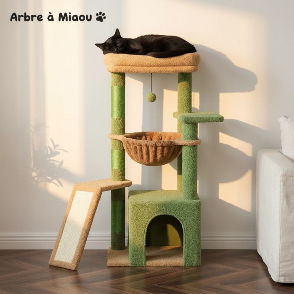 Arbre à Chat Violet Audacieux Format Moderne 93cm