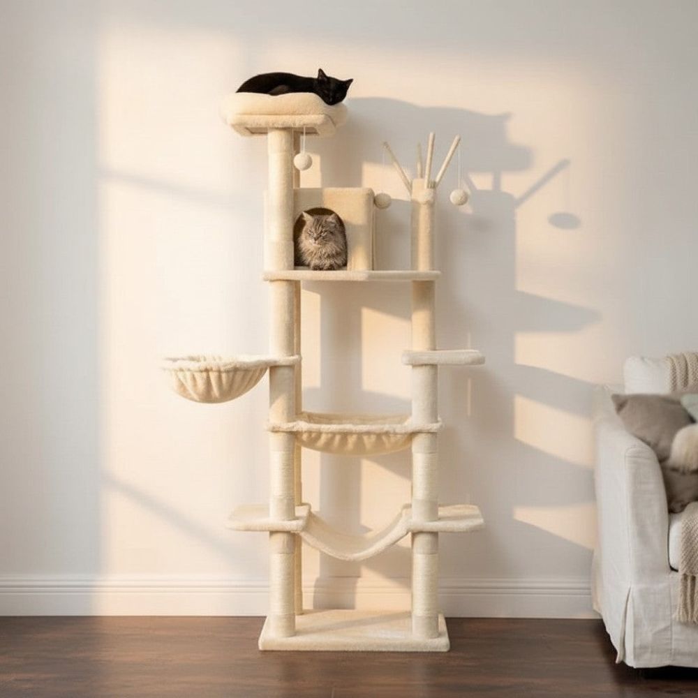 Arbre à Chat XXL 175cm Beige