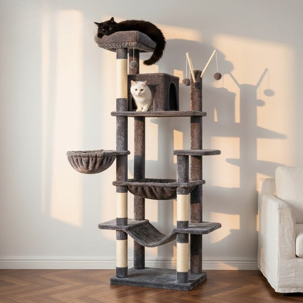 Arbre à Chat XXL 175cm Beige