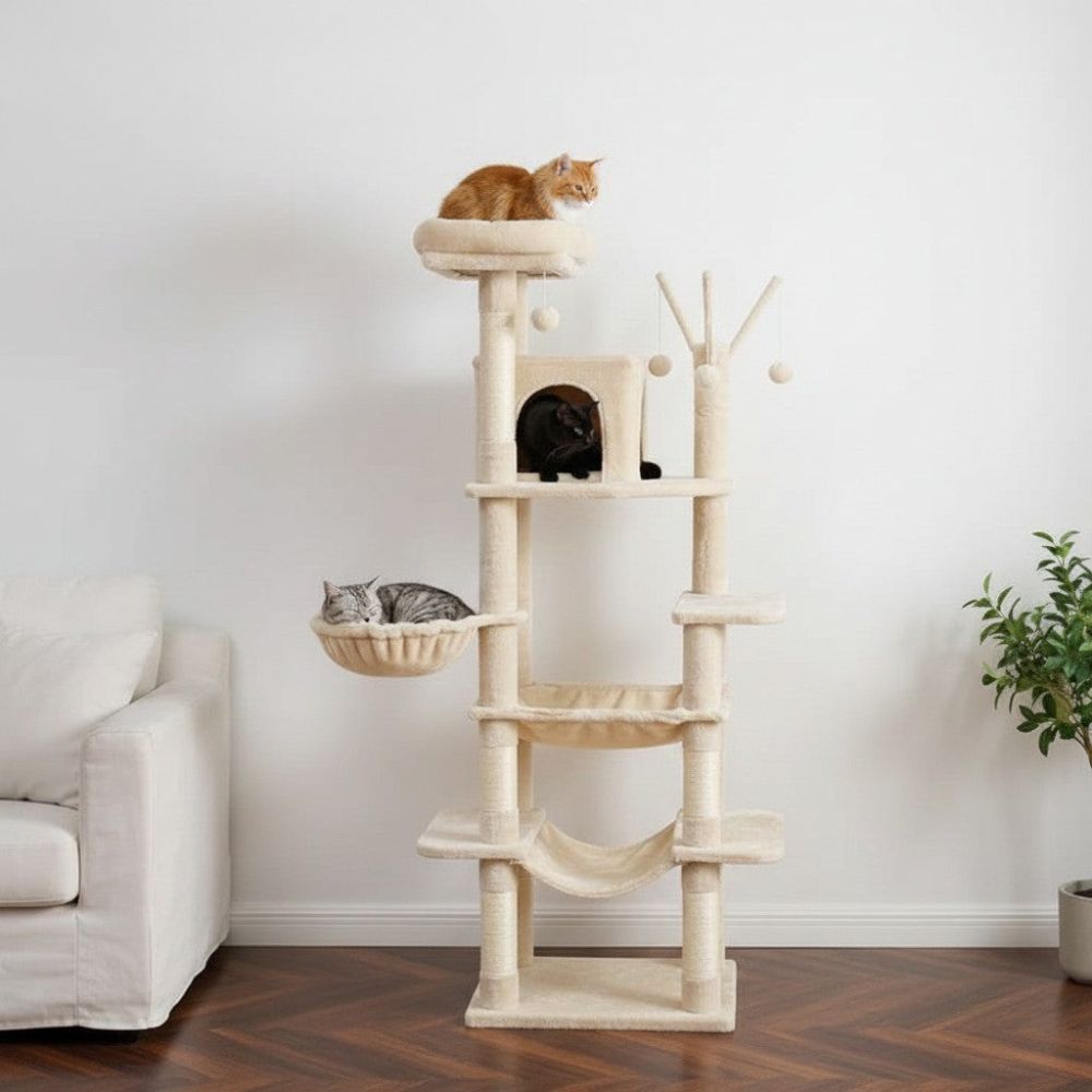 Arbre à Chat XXL 175cm Beige