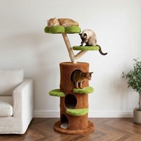 Arbre à Chat XXL Bois Flotté Base Carrée 150cm