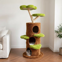 Arbre à Chat XXL Bois Flotté Base Carrée 150cm