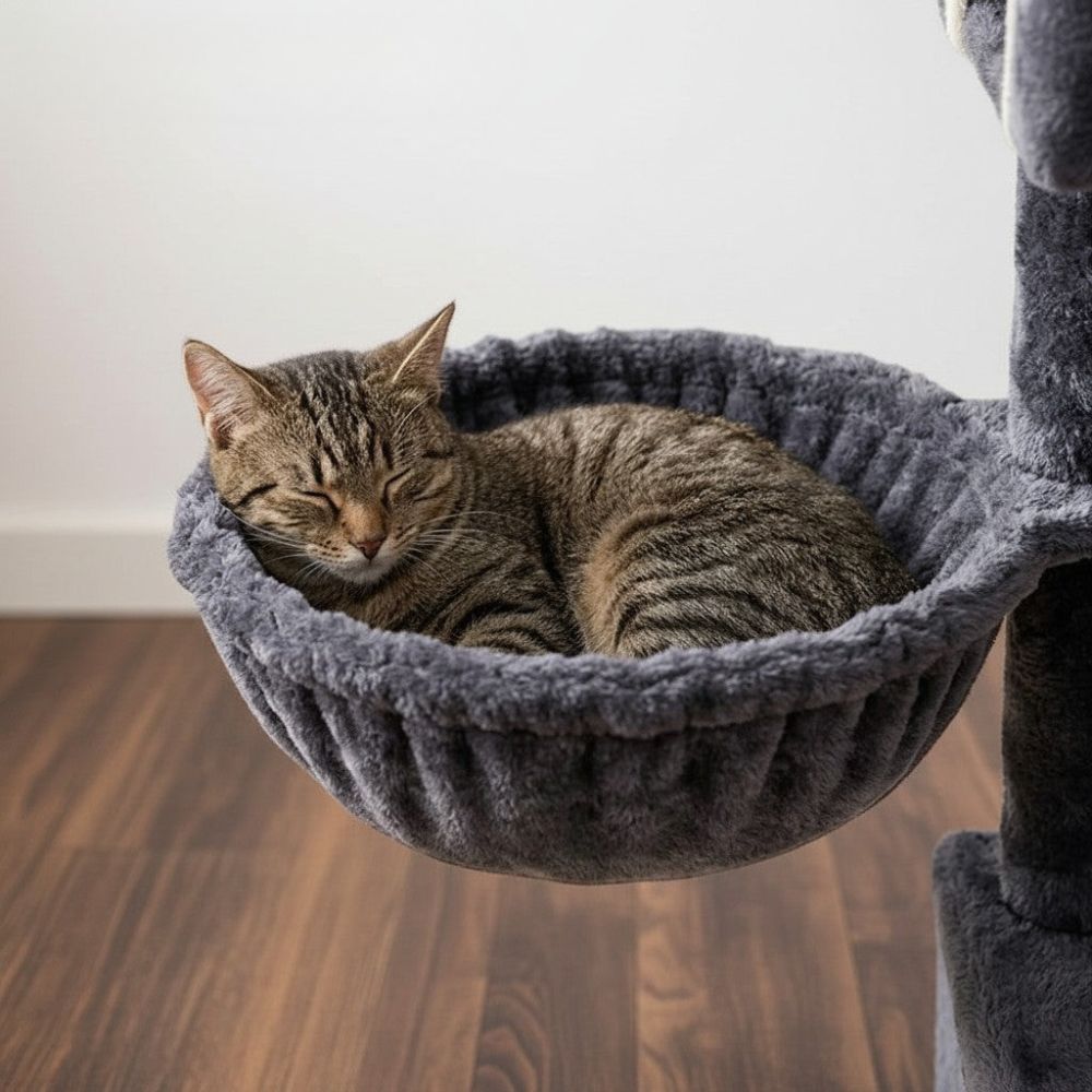 Arbre à Chat XXL Gros Poteau Renforcé 185cm