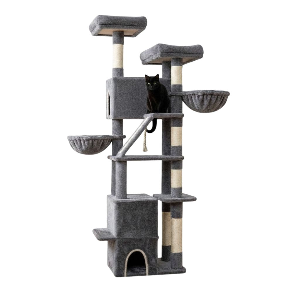 Arbre à Chat XXL Gros Poteau Renforcé 185cm