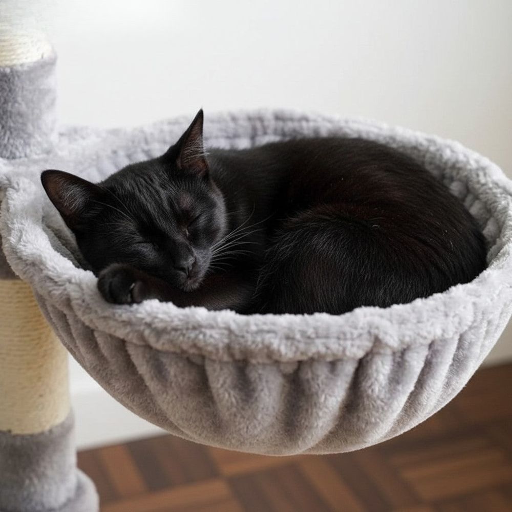 Arbre à Chat XXL Plateformes Larges et Stables 150cm