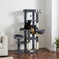 Arbre à Chat XXL Plateformes Larges et Stables 150cm