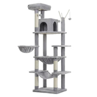 Arbre à Chat XXL pour Maine Coon Empreinte Réduite 175cm