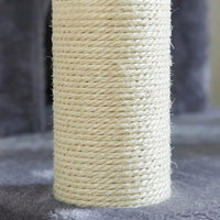 Grand Arbre à Chat Beige Poteaux Renforcés 147cm
