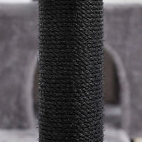 Grand Arbre à Chat Beige Poteaux Renforcés 147cm