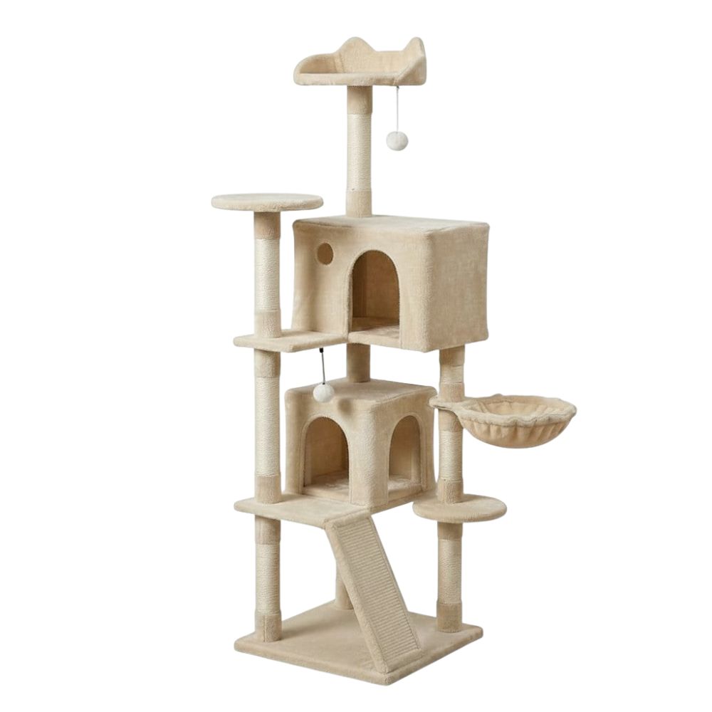 Grand Arbre à Chat Design Moderne 140cm
