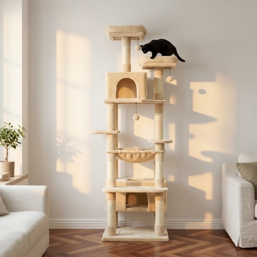 Grand Arbre à Chat pour Maine Coon 205cm