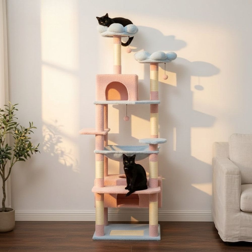 Grand Arbre à Chat pour Maine Coon 205cm