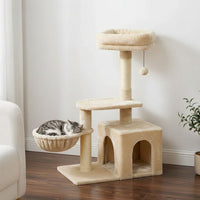 Petit Arbre à Chat avec Balle Suspendue 80cm