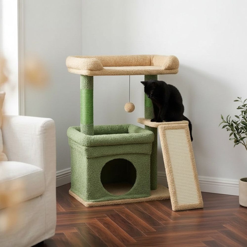 Petit Arbre à Chat avec Coussin Douillet 68cm