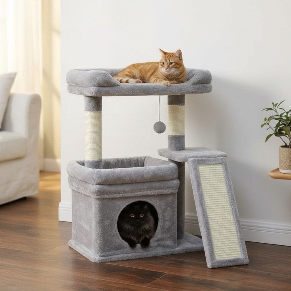 Petit Arbre à Chat avec Coussin Douillet 68cm