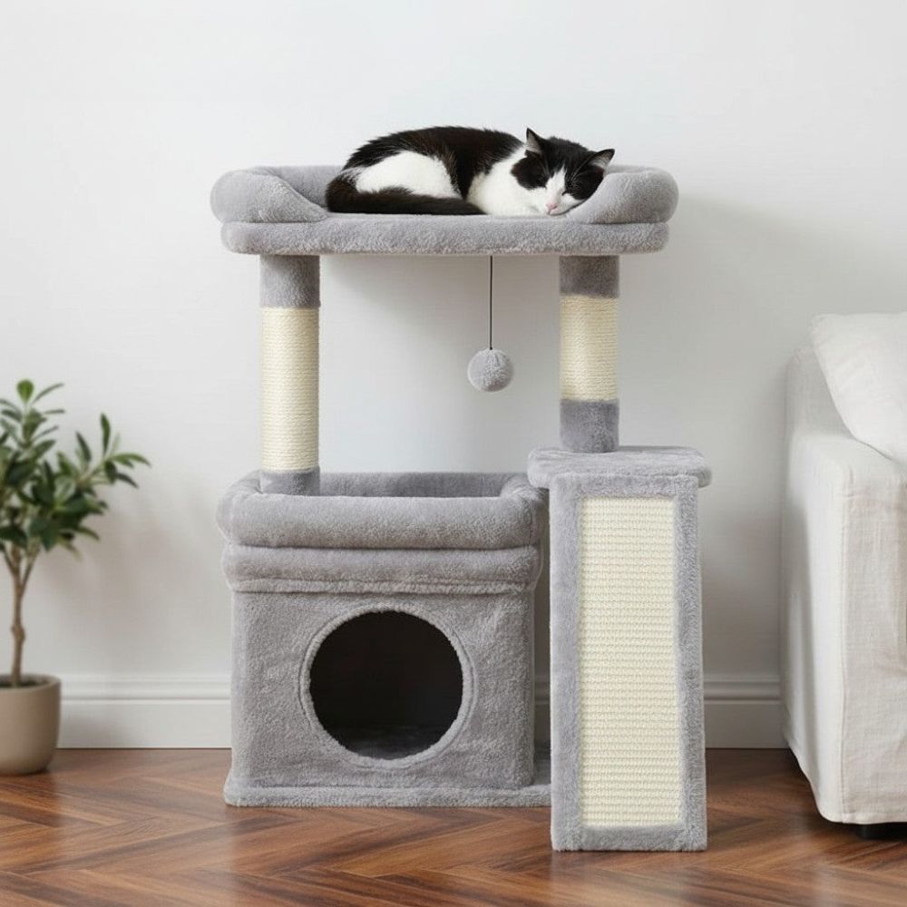 Petit Arbre à Chat avec Coussin Douillet 68cm