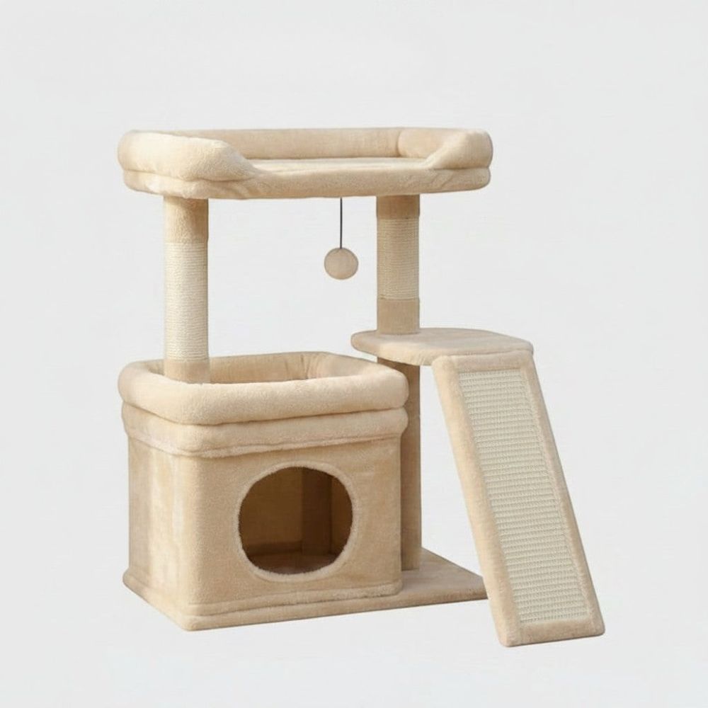 Petit Arbre à Chat avec Coussin Format Compact 68cm