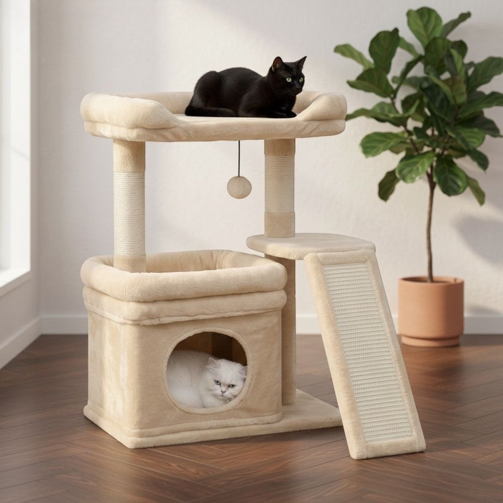 Petit Arbre à Chat avec Coussin Format Compact 68cm
