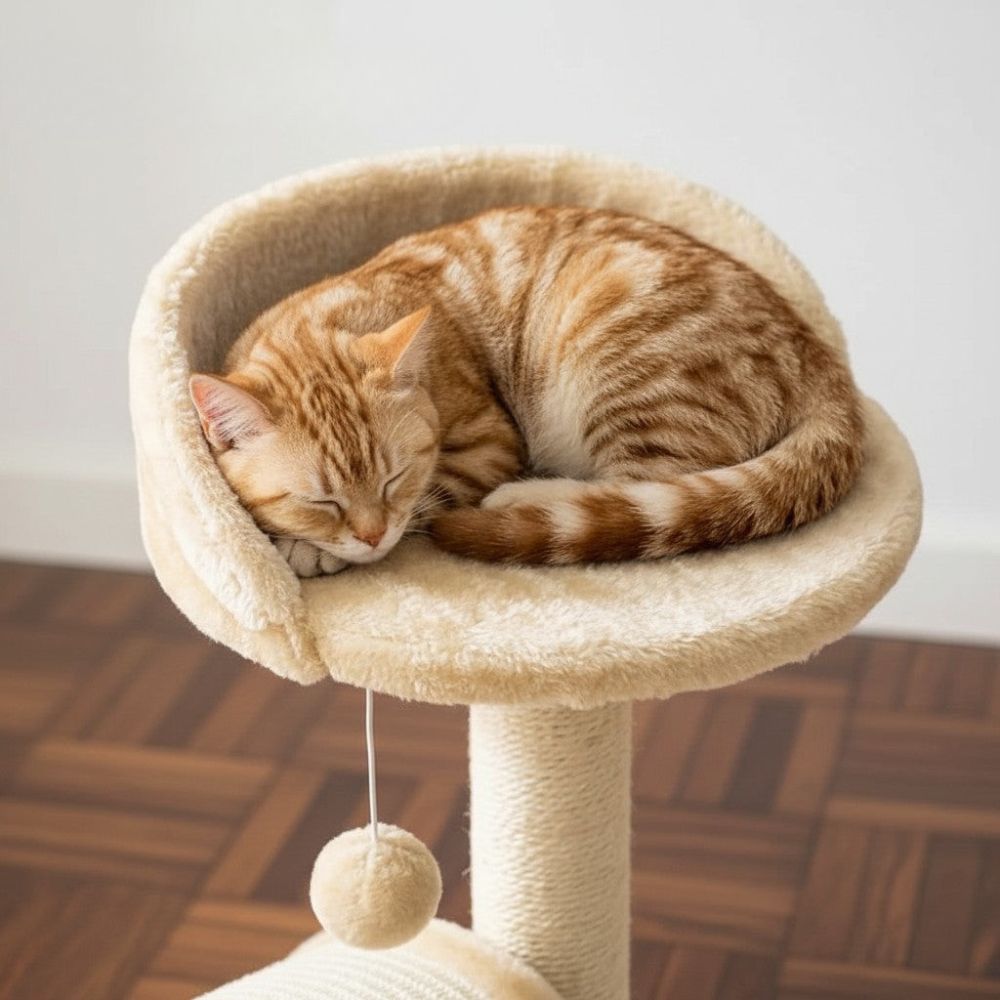 Petit Arbre à Chat avec Griffoir Compact 46cm