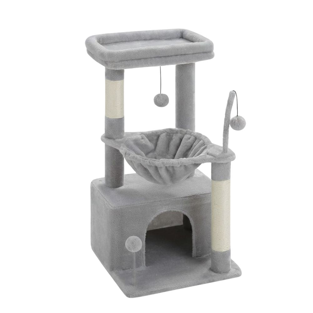 Petit Arbre à Chat Beige Compact 84cm