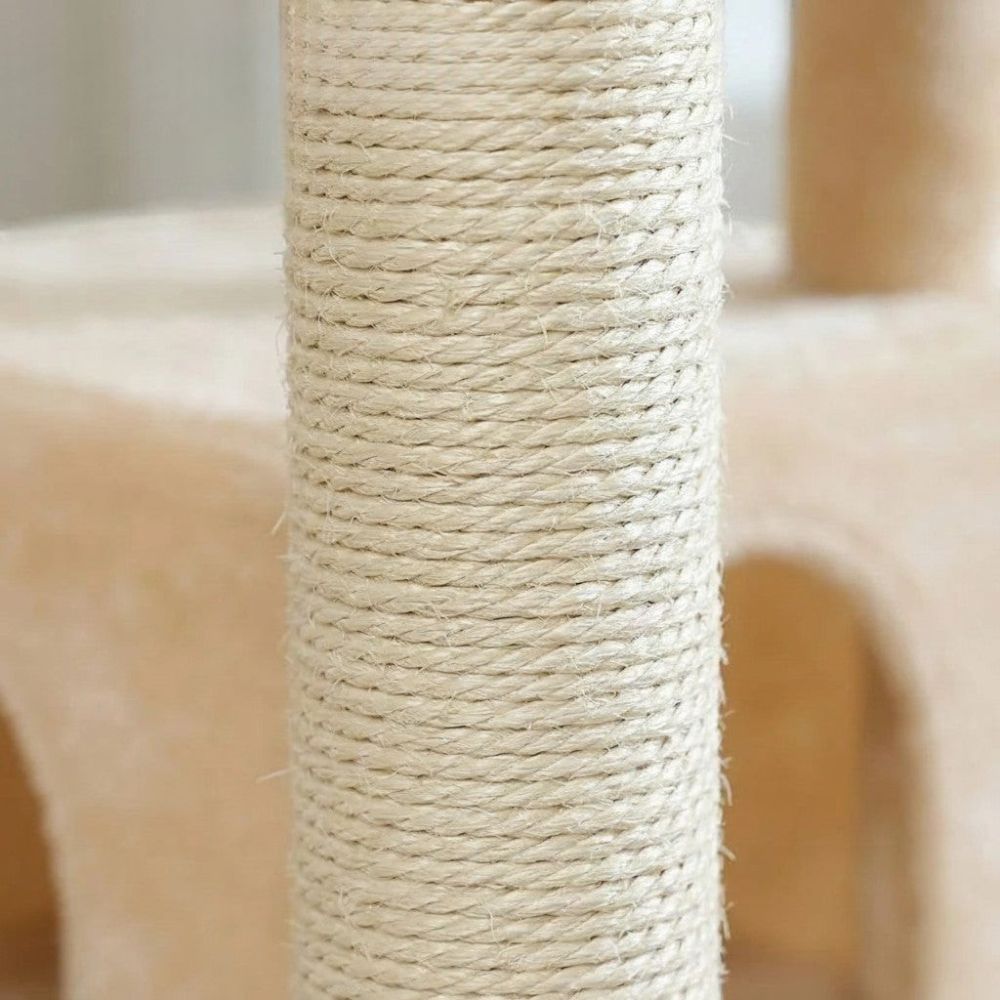 Petit Arbre à Chat Beige Compact 84cm