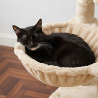 Petit Arbre à Chat Beige Compact 84cm